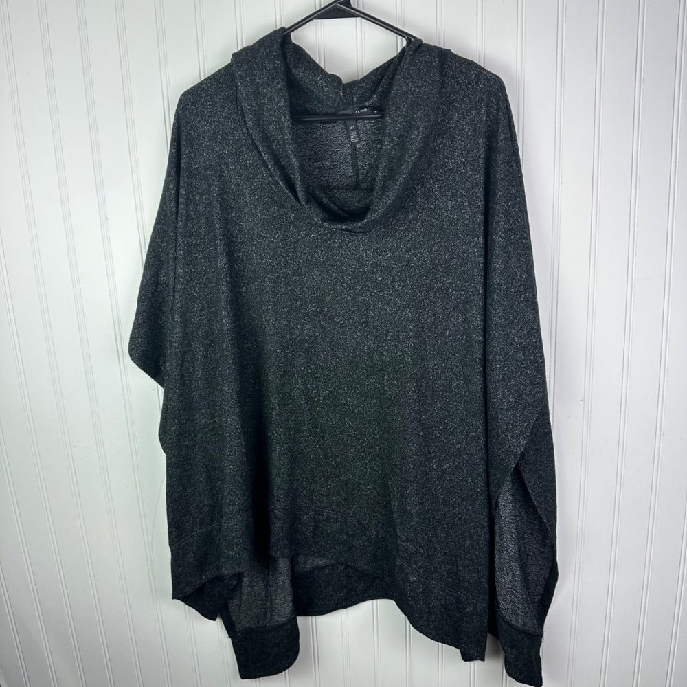 White House‎ Black Market Gray Cowl Neck Poncho Size M/L